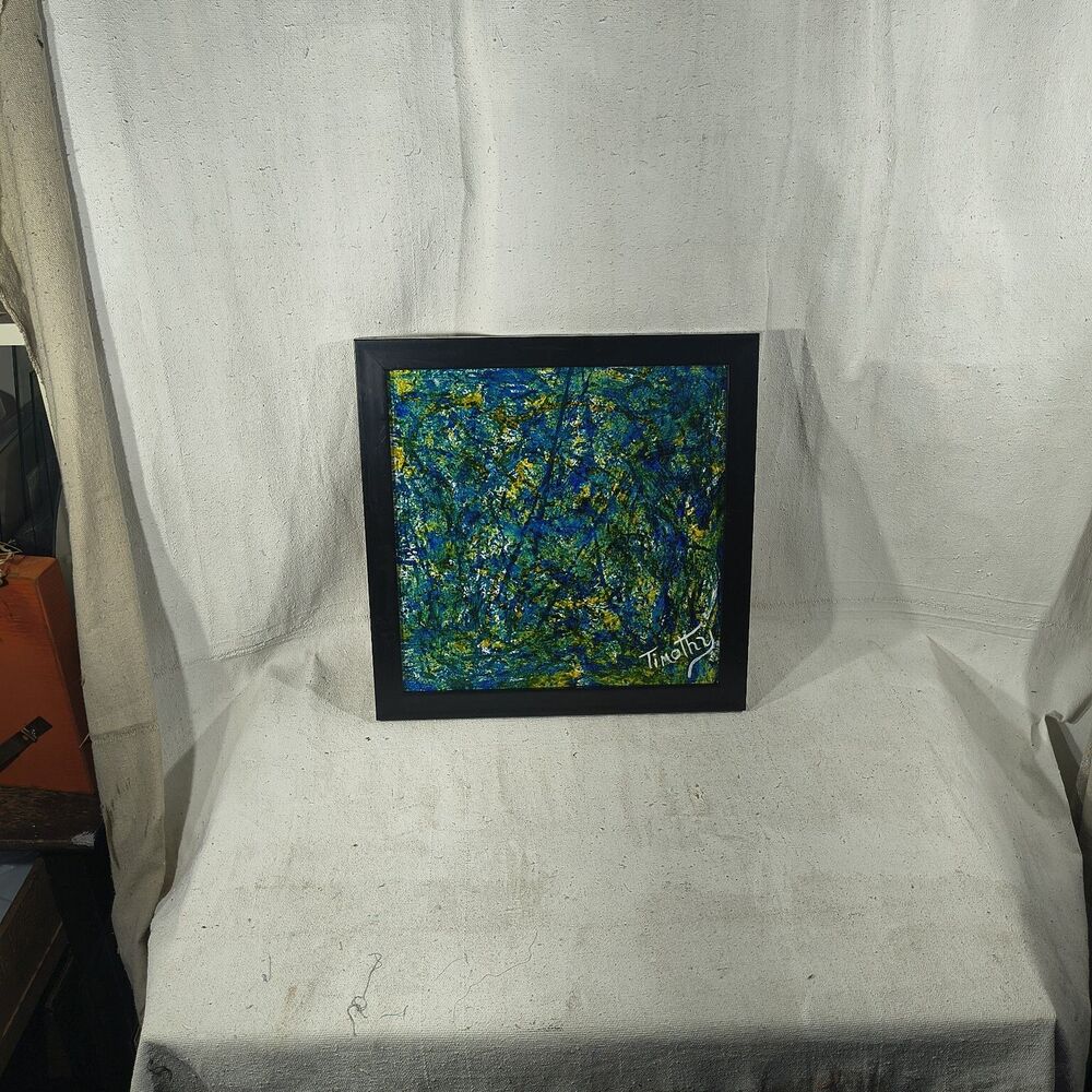 Original Acrylic Painting "Forrest Canopy" 12" X 12" By Timothy Designs